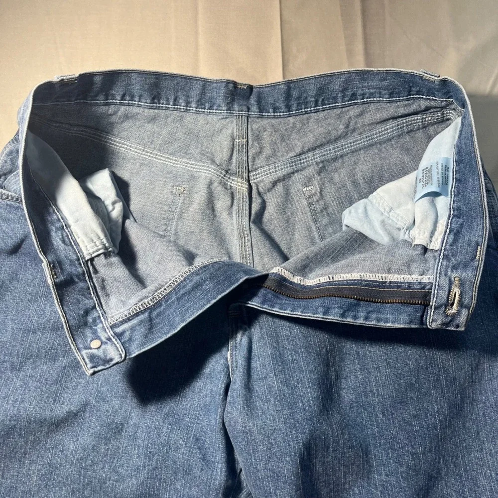Vintage Wrangler Carpenter Denim Shorts Set Mens 33 Blue 100% Workwear Utility